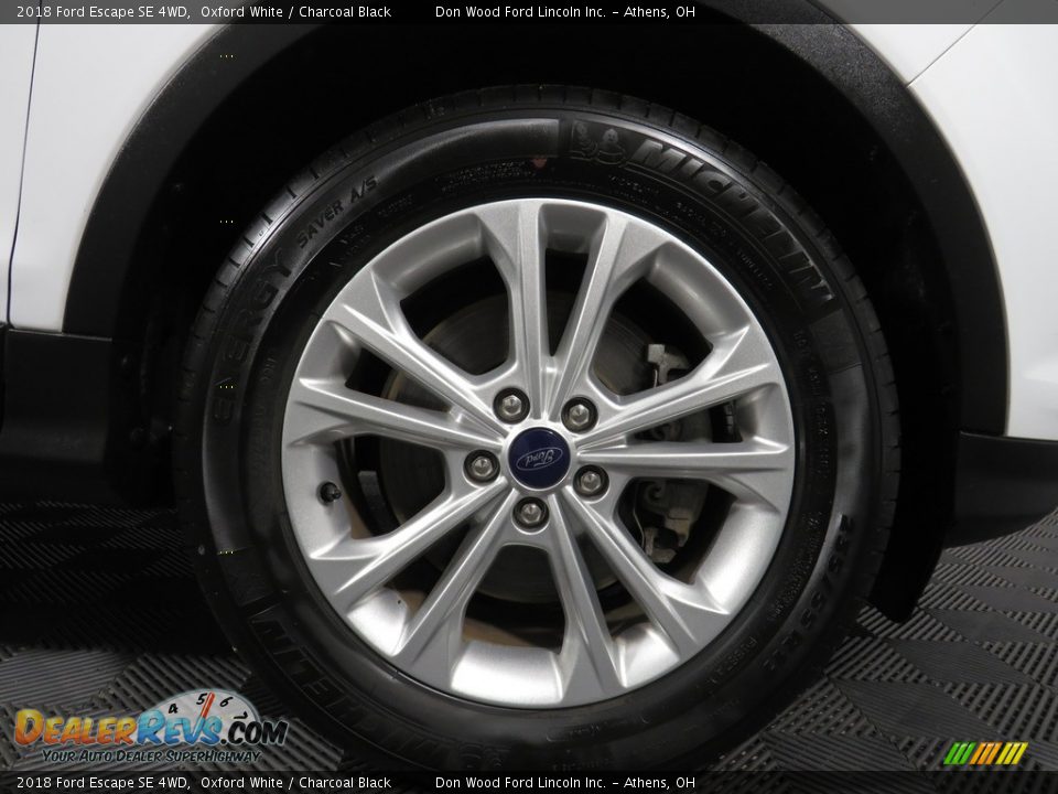2018 Ford Escape SE 4WD Oxford White / Charcoal Black Photo #18