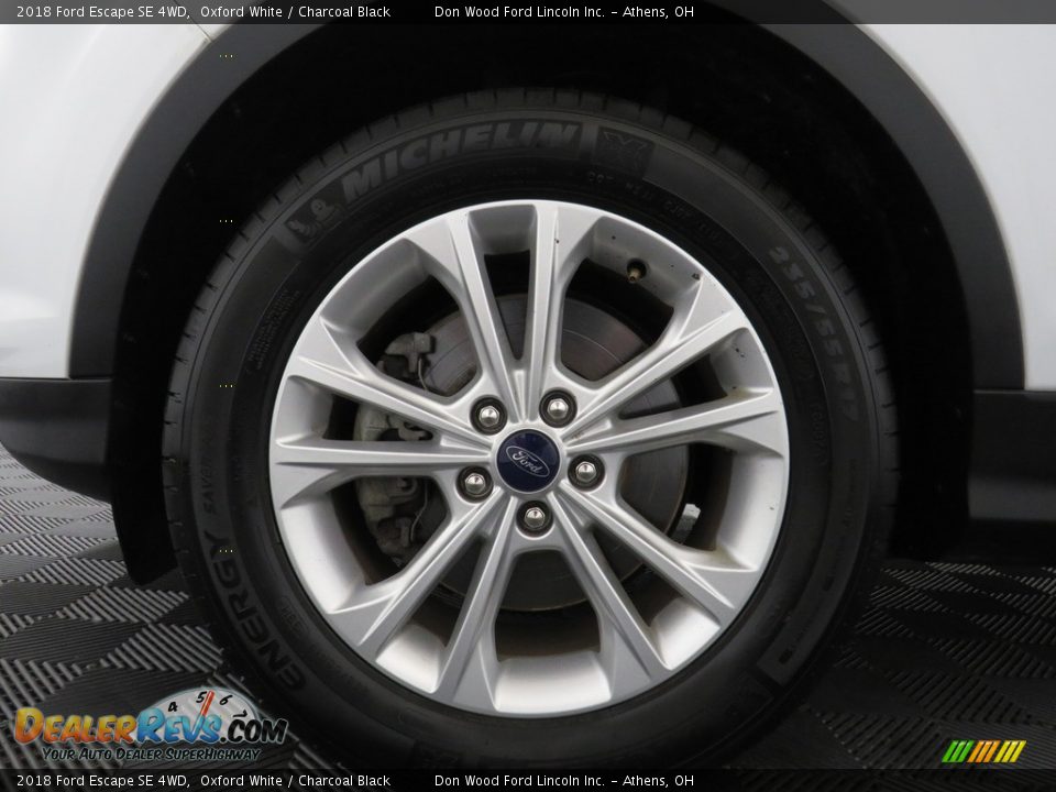 2018 Ford Escape SE 4WD Oxford White / Charcoal Black Photo #19