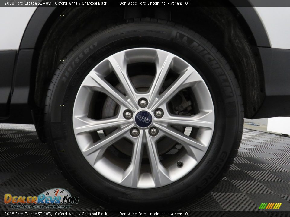 2018 Ford Escape SE 4WD Oxford White / Charcoal Black Photo #20