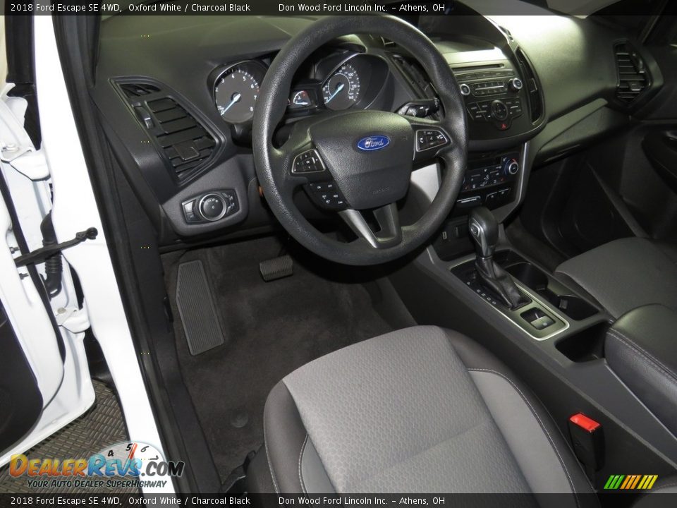 2018 Ford Escape SE 4WD Oxford White / Charcoal Black Photo #23