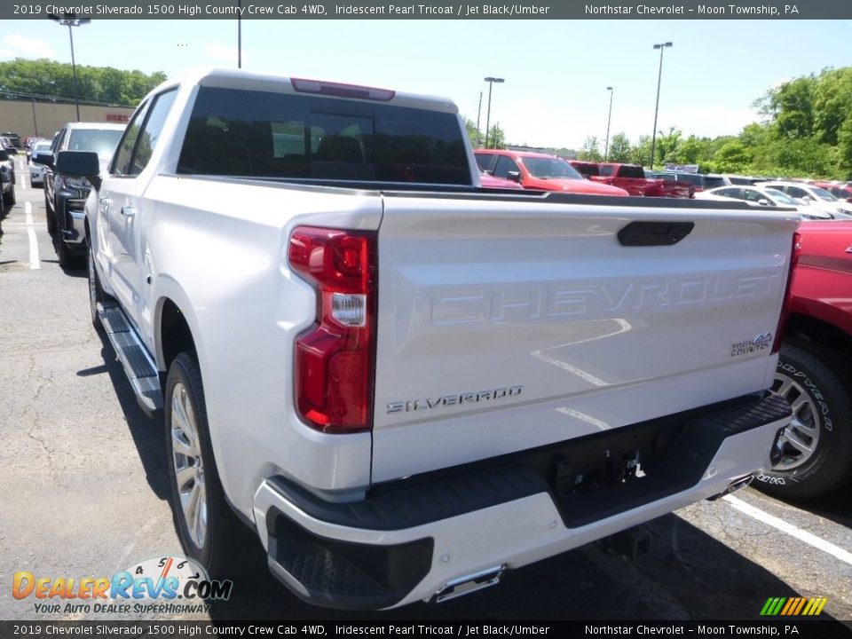 2019 Chevrolet Silverado 1500 High Country Crew Cab 4WD Iridescent Pearl Tricoat / Jet Black/Umber Photo #3