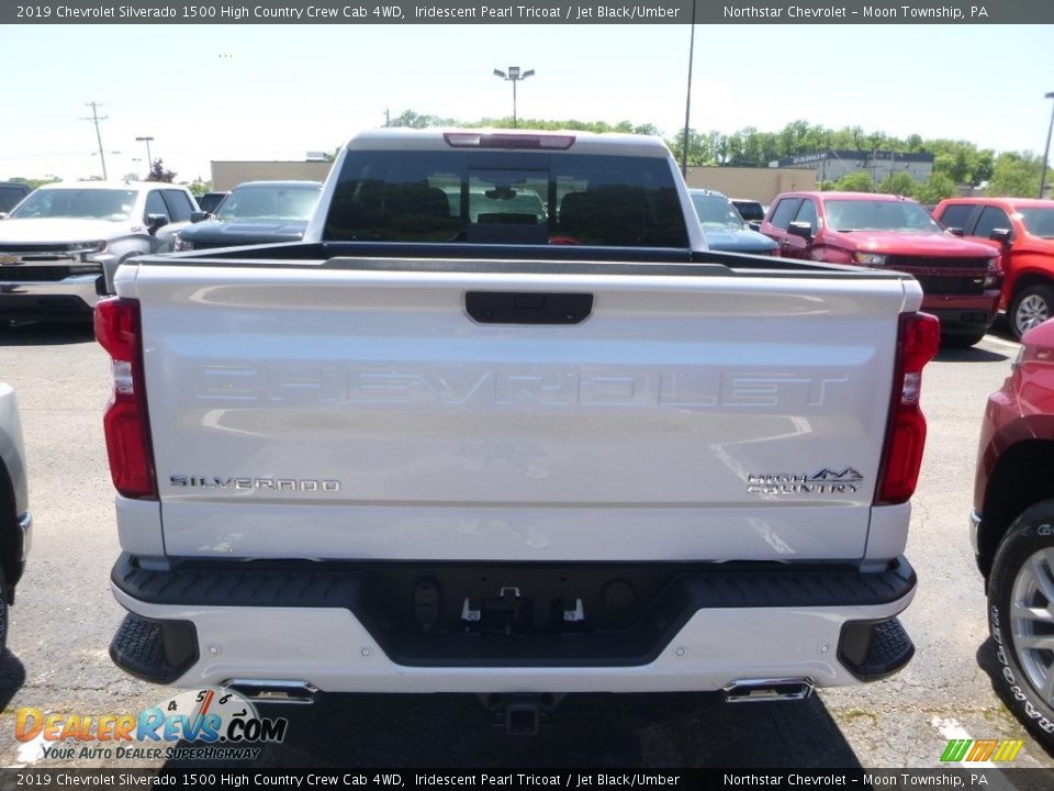2019 Chevrolet Silverado 1500 High Country Crew Cab 4WD Iridescent Pearl Tricoat / Jet Black/Umber Photo #4