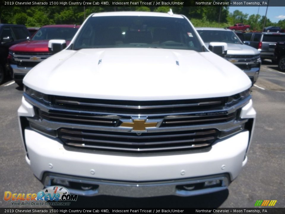 2019 Chevrolet Silverado 1500 High Country Crew Cab 4WD Iridescent Pearl Tricoat / Jet Black/Umber Photo #7