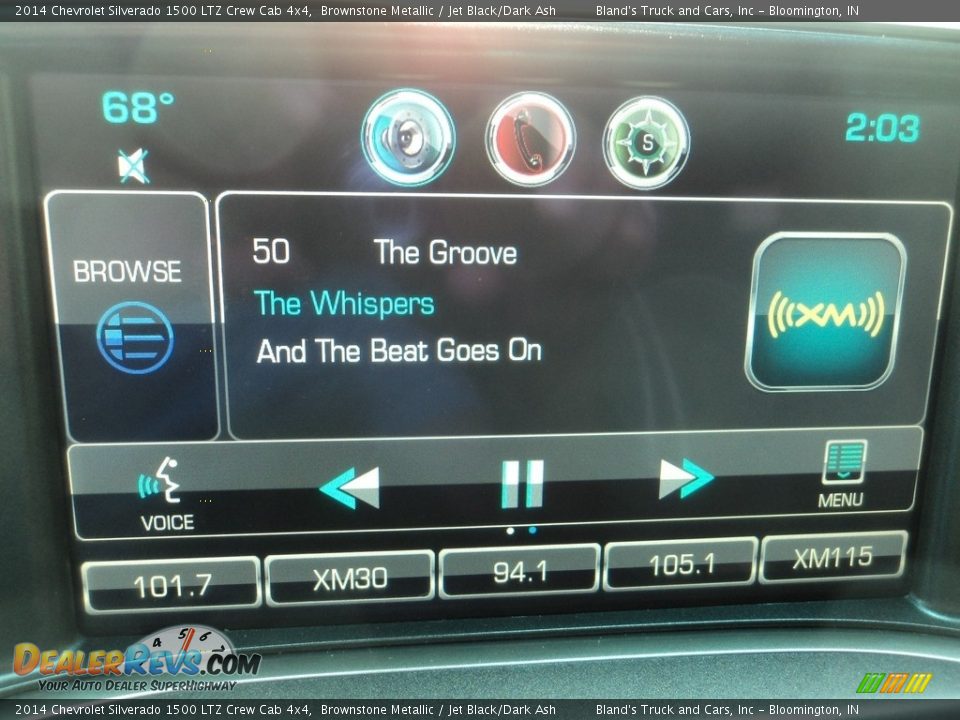 2014 Chevrolet Silverado 1500 LTZ Crew Cab 4x4 Brownstone Metallic / Jet Black/Dark Ash Photo #22