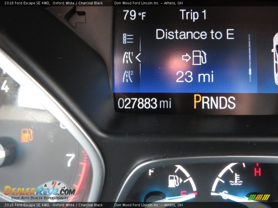 2018 Ford Escape SE 4WD Oxford White / Charcoal Black Photo #34