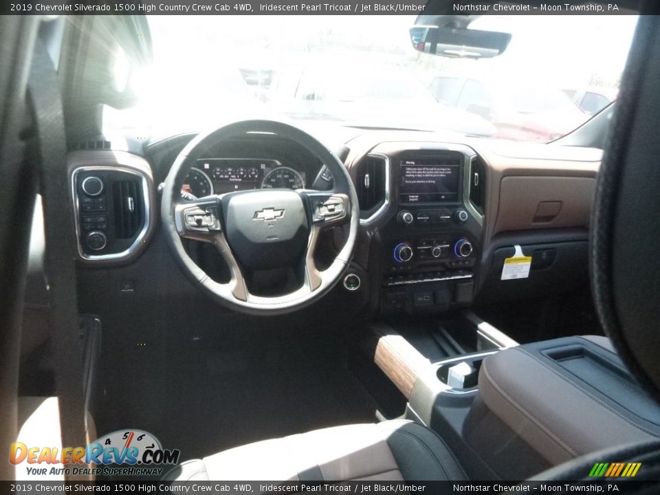 2019 Chevrolet Silverado 1500 High Country Crew Cab 4WD Iridescent Pearl Tricoat / Jet Black/Umber Photo #14