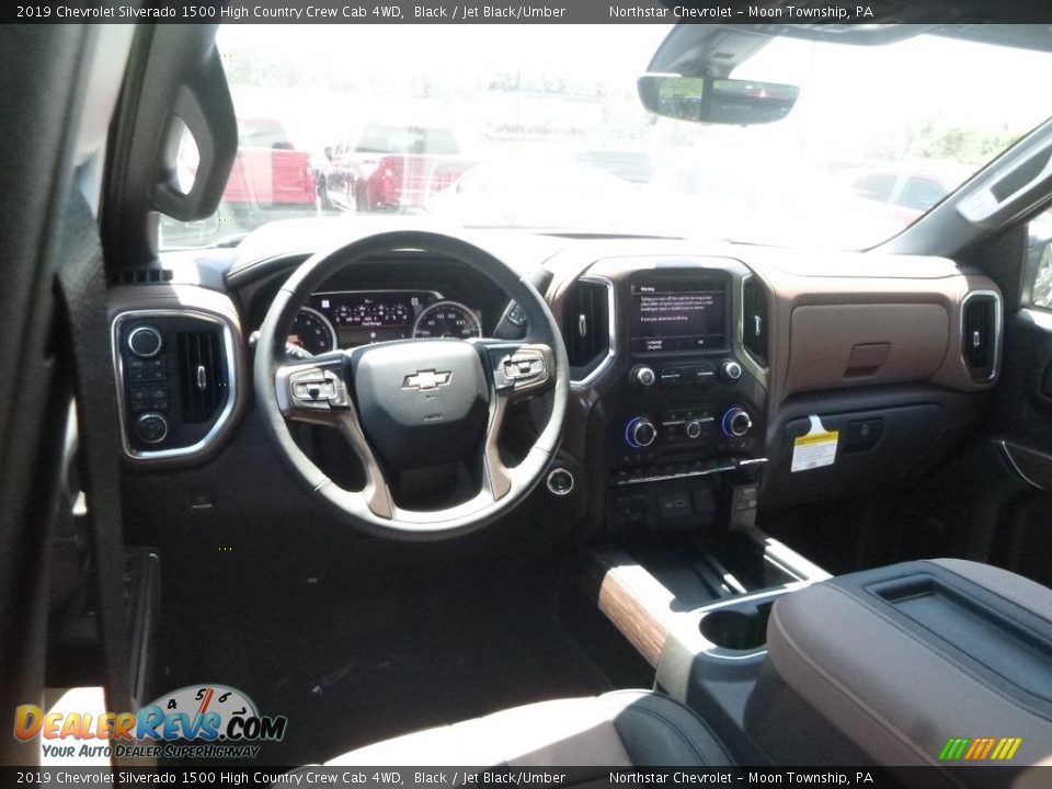 2019 Chevrolet Silverado 1500 High Country Crew Cab 4WD Black / Jet Black/Umber Photo #15