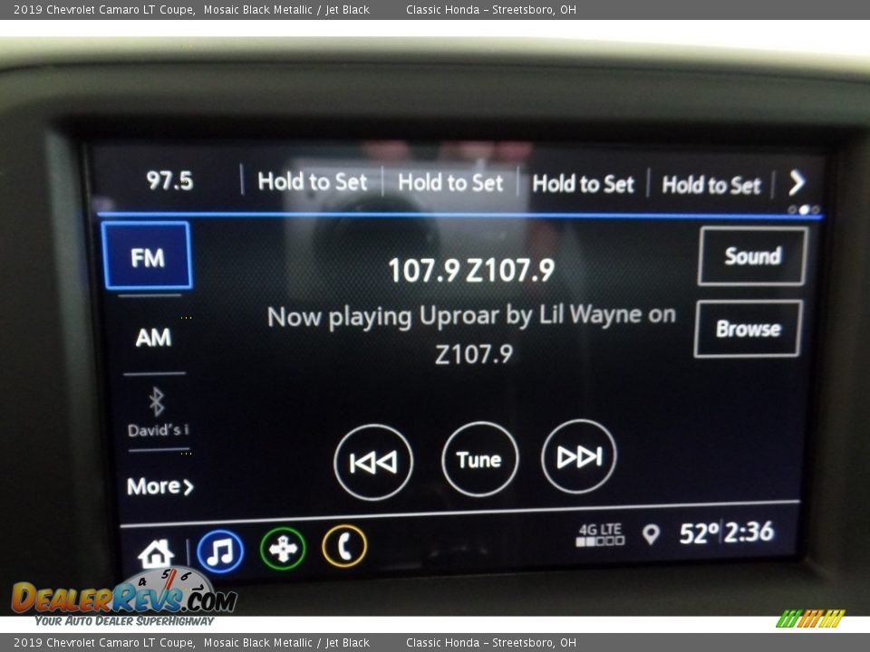 2019 Chevrolet Camaro LT Coupe Mosaic Black Metallic / Jet Black Photo #25