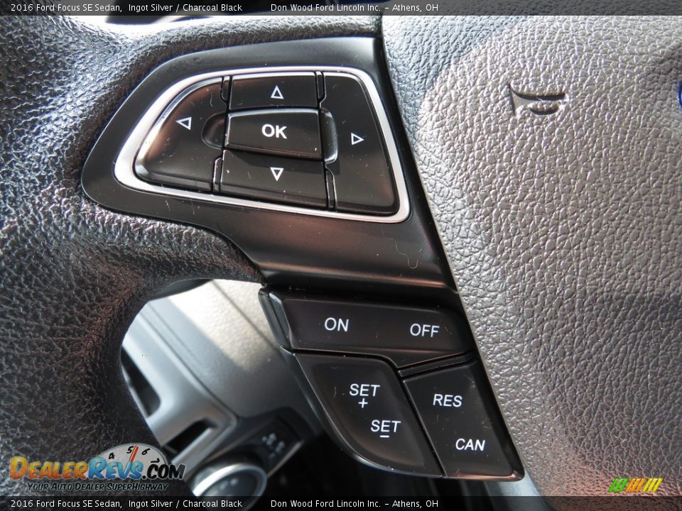 2016 Ford Focus SE Sedan Ingot Silver / Charcoal Black Photo #36
