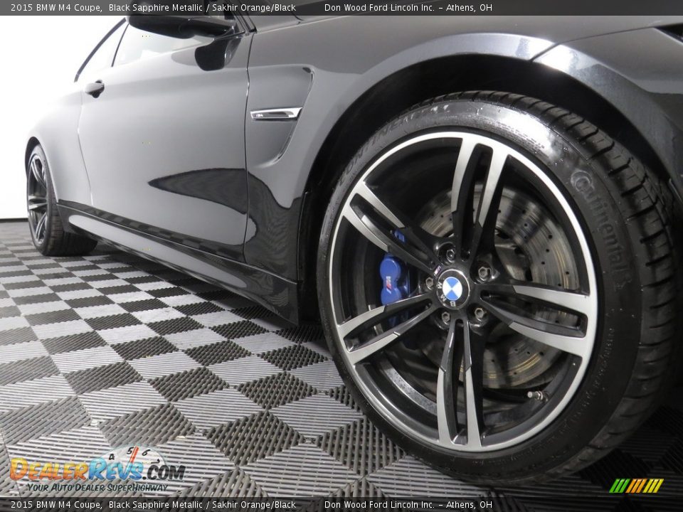 2015 BMW M4 Coupe Black Sapphire Metallic / Sakhir Orange/Black Photo #3