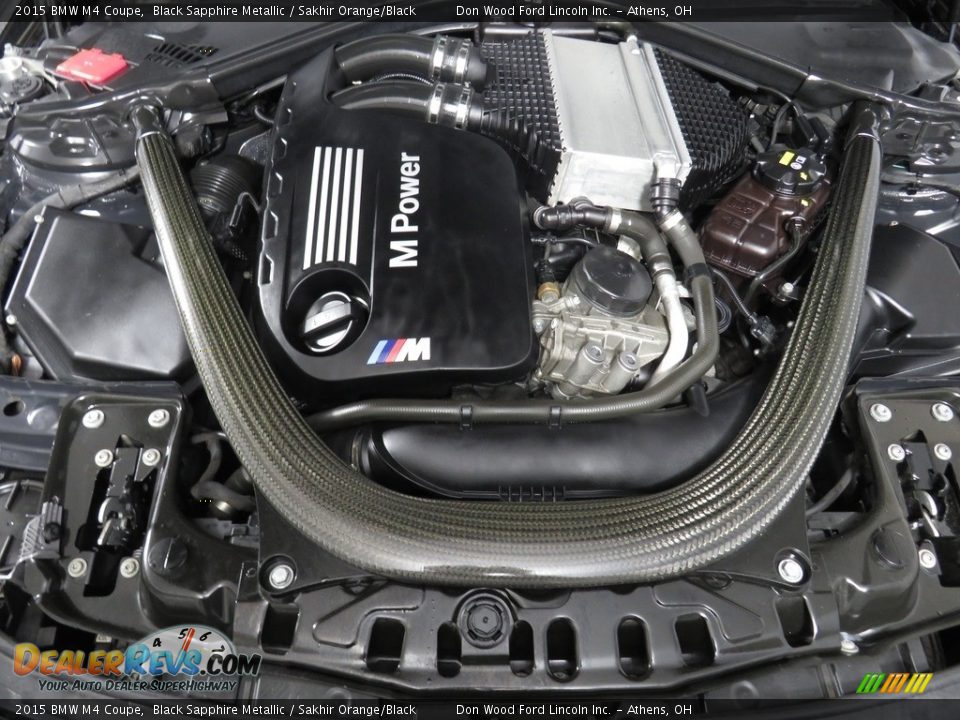2015 BMW M4 Coupe Black Sapphire Metallic / Sakhir Orange/Black Photo #6