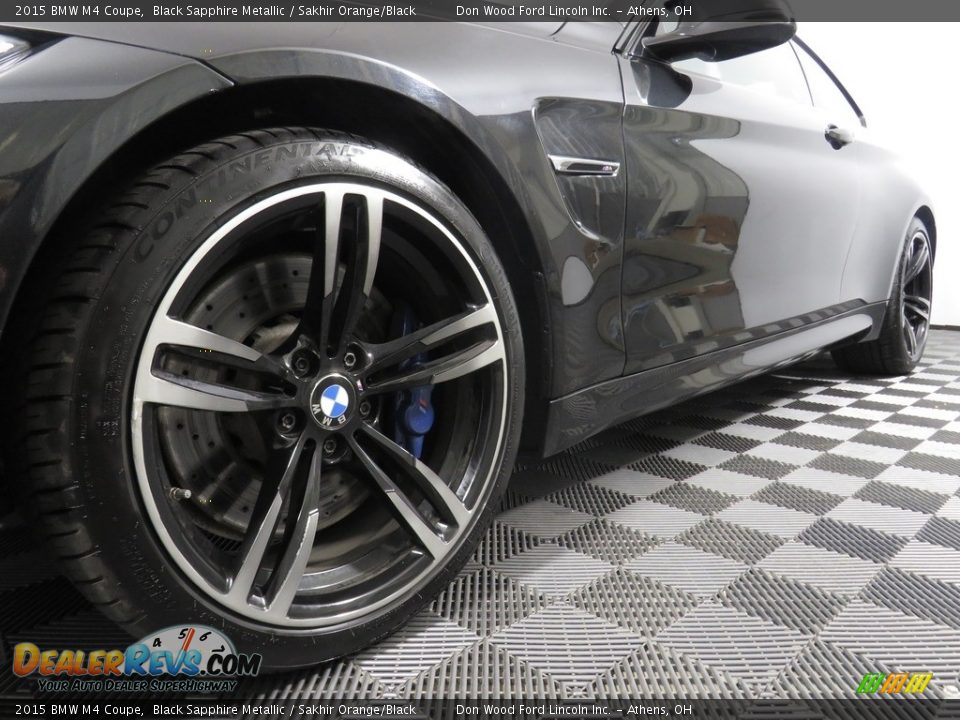 2015 BMW M4 Coupe Black Sapphire Metallic / Sakhir Orange/Black Photo #8