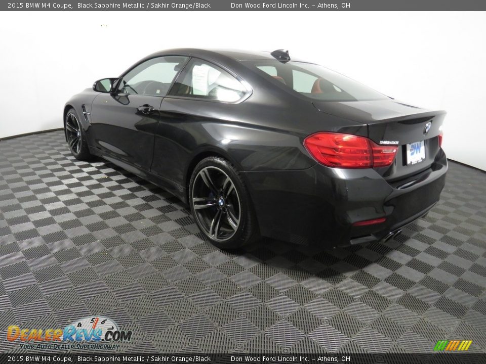 2015 BMW M4 Coupe Black Sapphire Metallic / Sakhir Orange/Black Photo #9