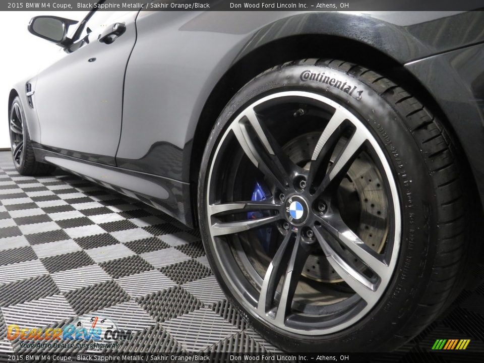 2015 BMW M4 Coupe Black Sapphire Metallic / Sakhir Orange/Black Photo #10