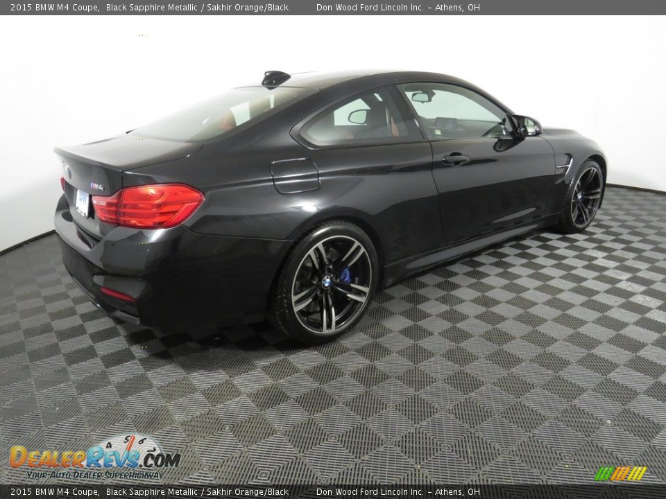 2015 BMW M4 Coupe Black Sapphire Metallic / Sakhir Orange/Black Photo #14