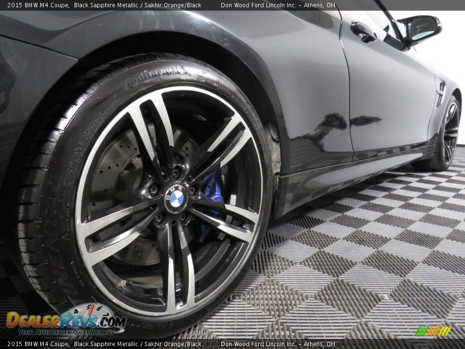 2015 BMW M4 Coupe Black Sapphire Metallic / Sakhir Orange/Black Photo #15