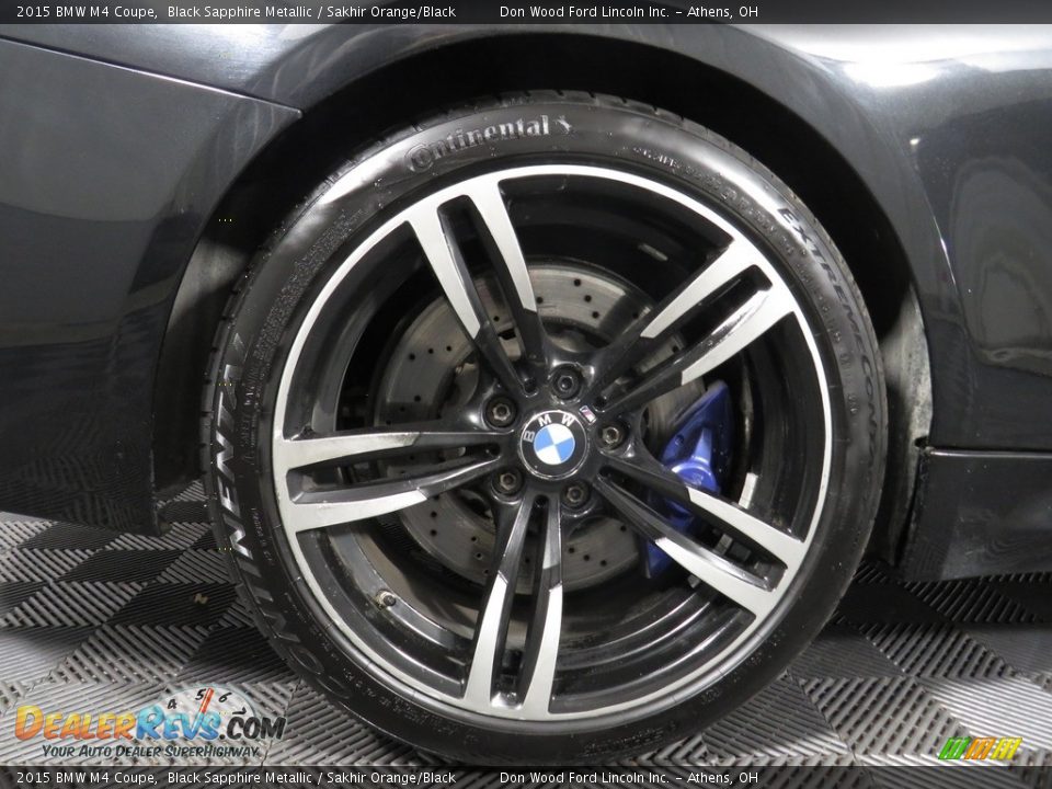 2015 BMW M4 Coupe Black Sapphire Metallic / Sakhir Orange/Black Photo #16
