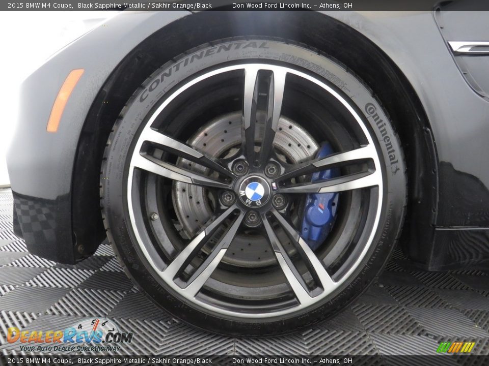 2015 BMW M4 Coupe Black Sapphire Metallic / Sakhir Orange/Black Photo #18