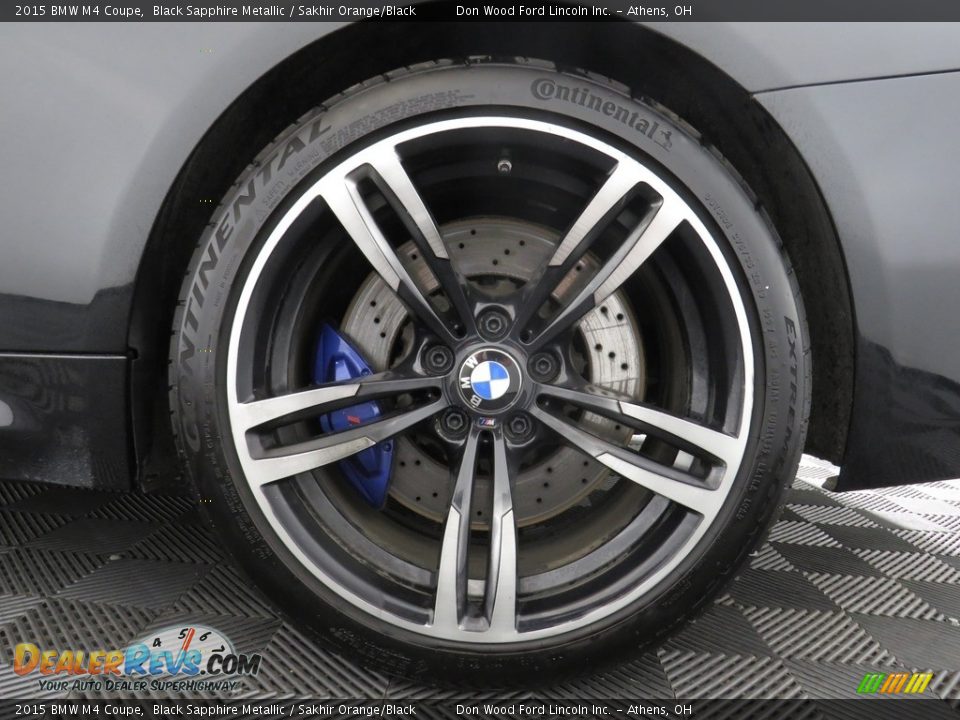 2015 BMW M4 Coupe Black Sapphire Metallic / Sakhir Orange/Black Photo #19