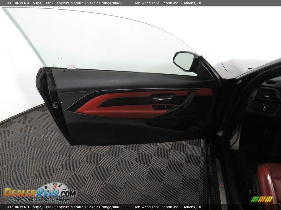 2015 BMW M4 Coupe Black Sapphire Metallic / Sakhir Orange/Black Photo #20