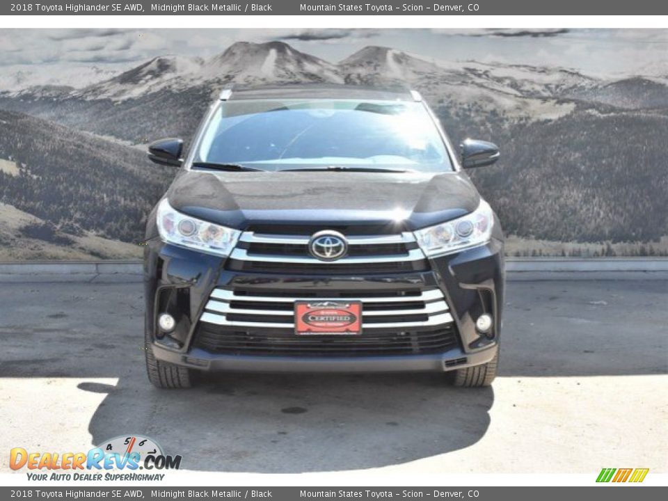 2018 Toyota Highlander SE AWD Midnight Black Metallic / Black Photo #4