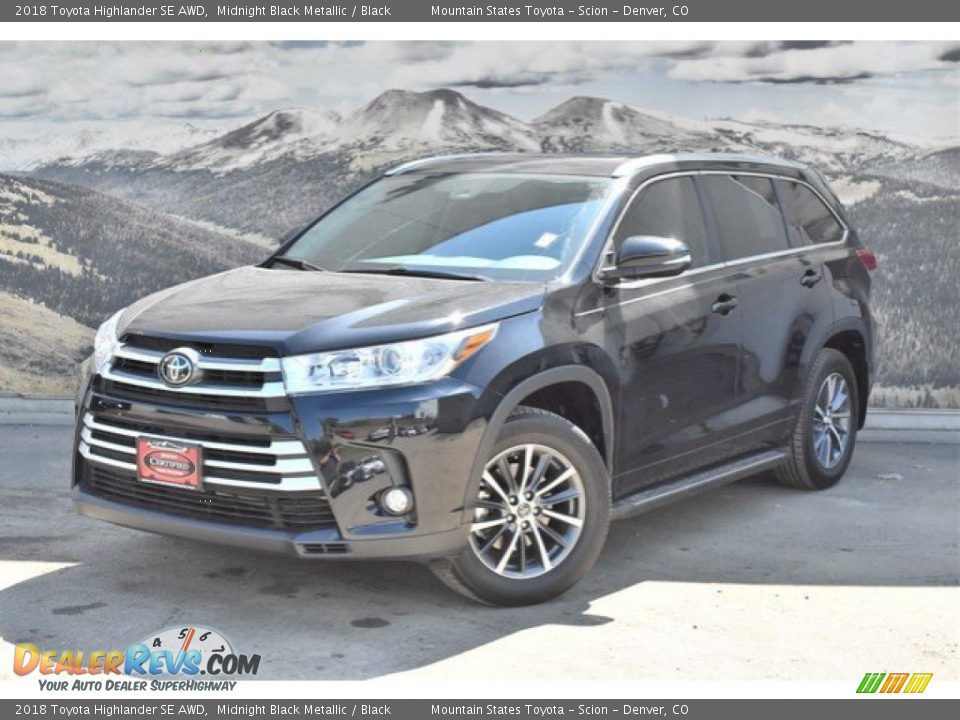 2018 Toyota Highlander SE AWD Midnight Black Metallic / Black Photo #5