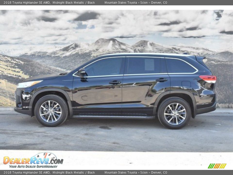 2018 Toyota Highlander SE AWD Midnight Black Metallic / Black Photo #6