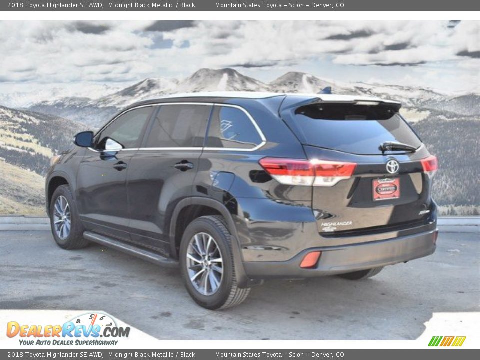 2018 Toyota Highlander SE AWD Midnight Black Metallic / Black Photo #7