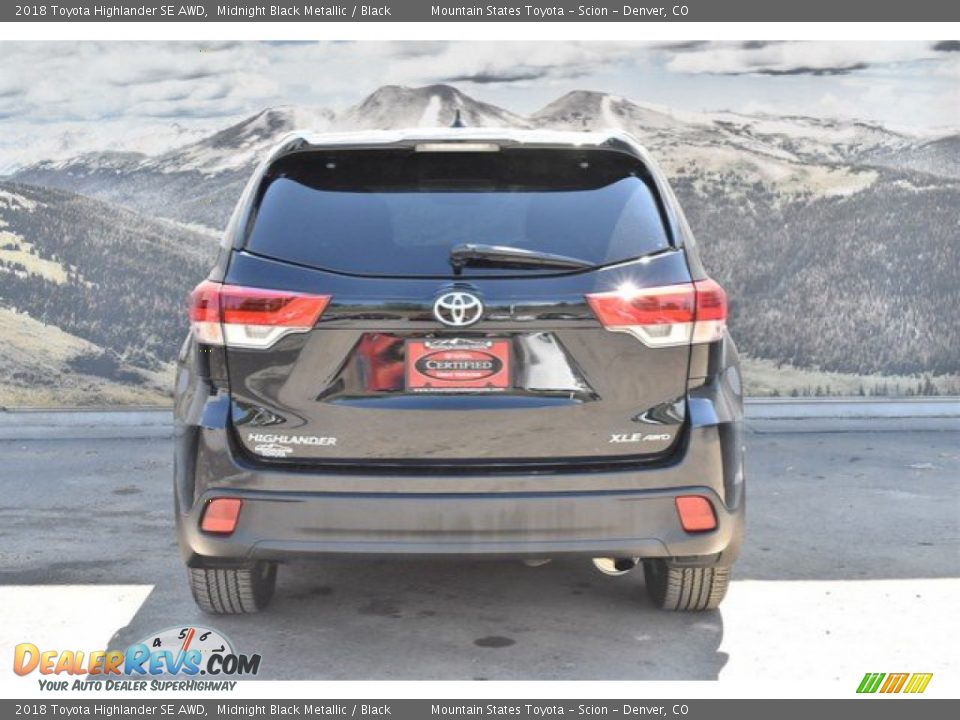 2018 Toyota Highlander SE AWD Midnight Black Metallic / Black Photo #8
