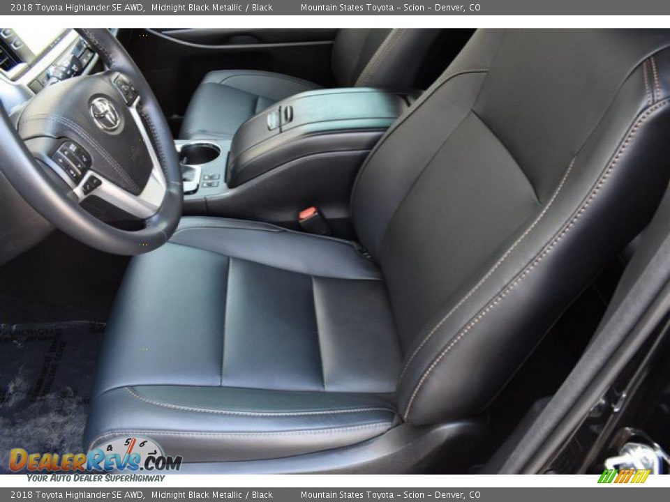 2018 Toyota Highlander SE AWD Midnight Black Metallic / Black Photo #11