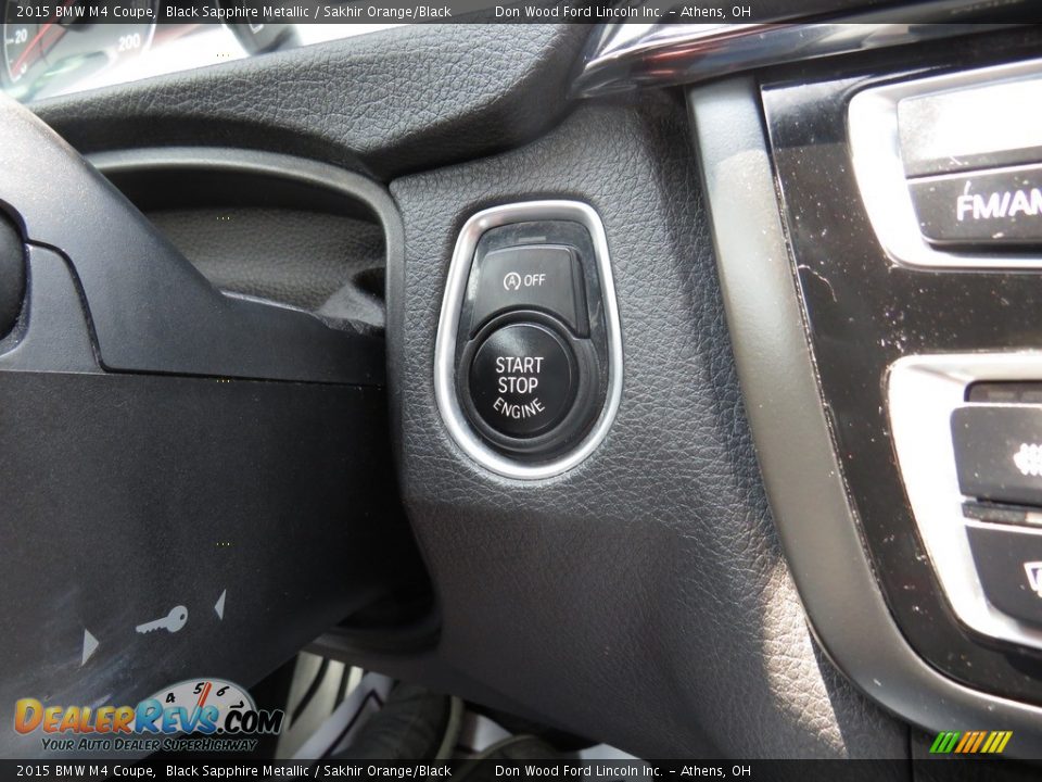 2015 BMW M4 Coupe Black Sapphire Metallic / Sakhir Orange/Black Photo #36