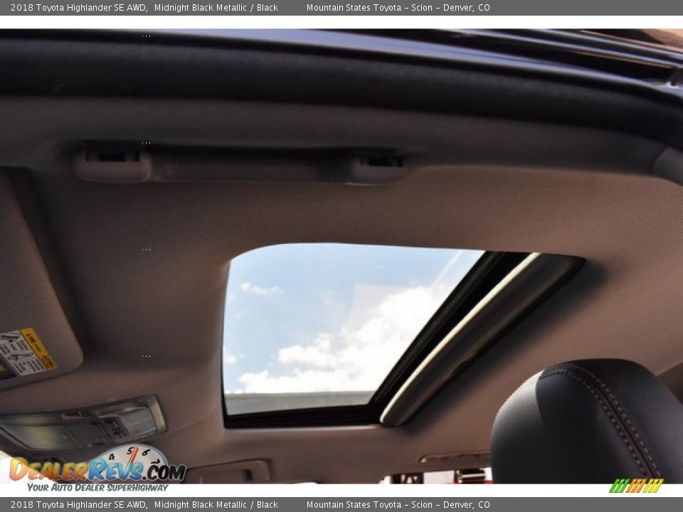 2018 Toyota Highlander SE AWD Midnight Black Metallic / Black Photo #14