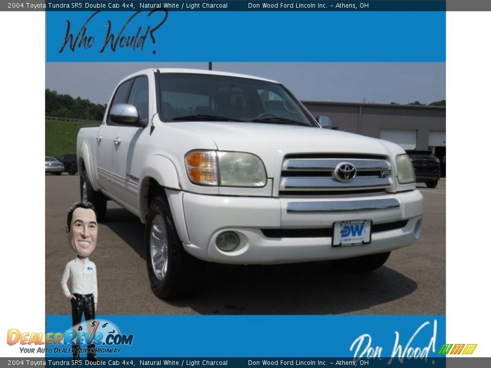 2004 Toyota Tundra SR5 Double Cab 4x4 Natural White / Light Charcoal Photo #1