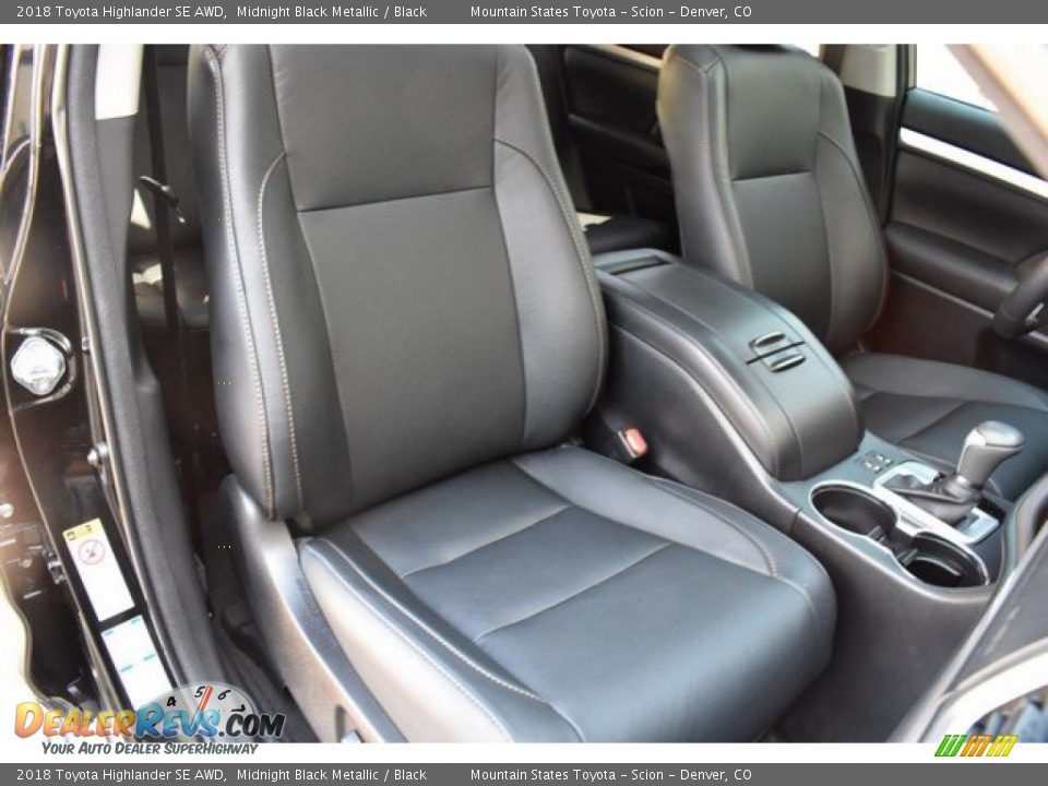 2018 Toyota Highlander SE AWD Midnight Black Metallic / Black Photo #19