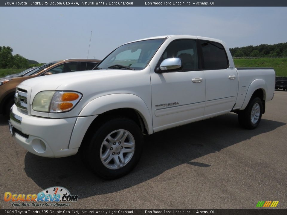 2004 Toyota Tundra SR5 Double Cab 4x4 Natural White / Light Charcoal Photo #7