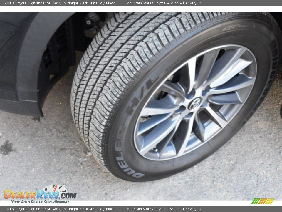 2018 Toyota Highlander SE AWD Midnight Black Metallic / Black Photo #30