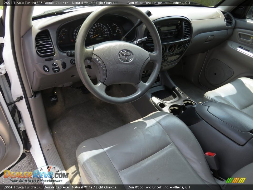 2004 Toyota Tundra SR5 Double Cab 4x4 Natural White / Light Charcoal Photo #21