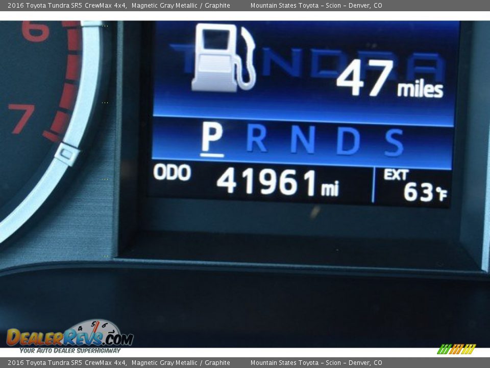 2016 Toyota Tundra SR5 CrewMax 4x4 Magnetic Gray Metallic / Graphite Photo #29
