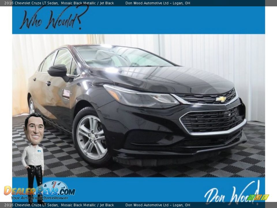 2016 Chevrolet Cruze LT Sedan Mosaic Black Metallic / Jet Black Photo #1
