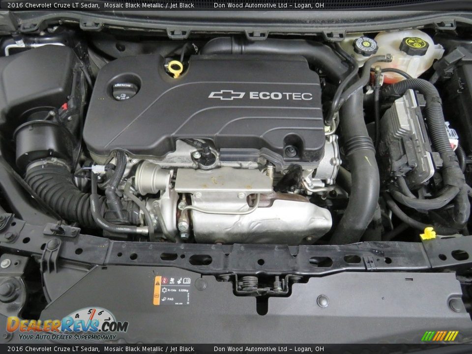 2016 Chevrolet Cruze LT Sedan Mosaic Black Metallic / Jet Black Photo #7