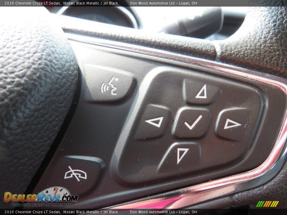 2016 Chevrolet Cruze LT Sedan Mosaic Black Metallic / Jet Black Photo #21