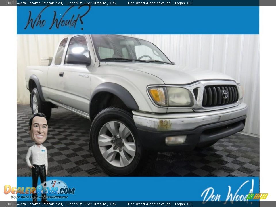 2003 Toyota Tacoma Xtracab 4x4 Lunar Mist Silver Metallic / Oak Photo #1