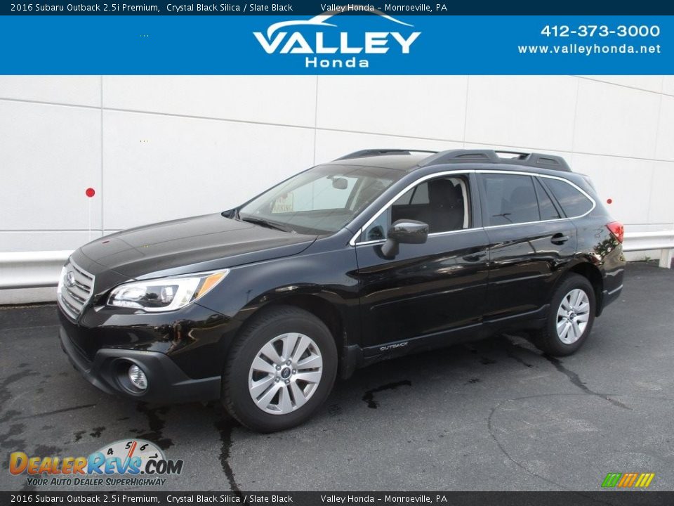 2016 Subaru Outback 2.5i Premium Crystal Black Silica / Slate Black Photo #1