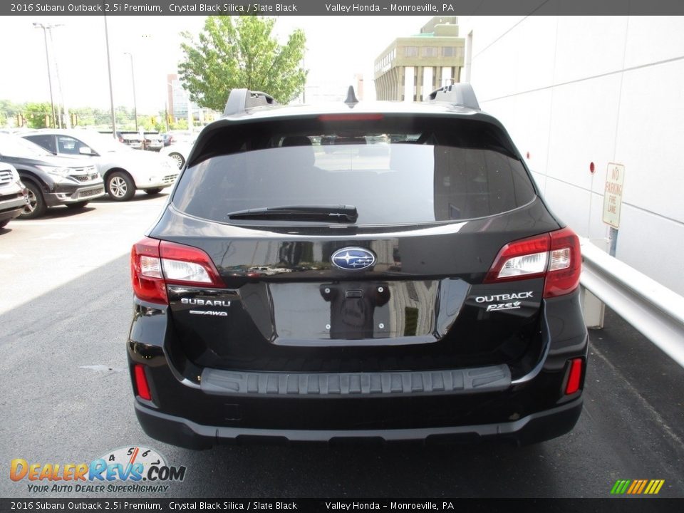 2016 Subaru Outback 2.5i Premium Crystal Black Silica / Slate Black Photo #5