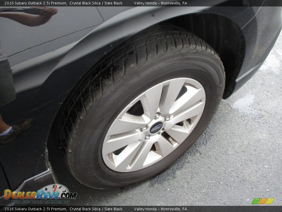 2016 Subaru Outback 2.5i Premium Crystal Black Silica / Slate Black Photo #7