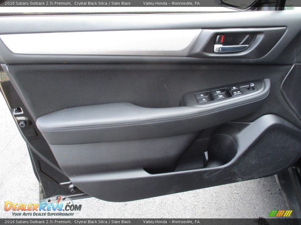 2016 Subaru Outback 2.5i Premium Crystal Black Silica / Slate Black Photo #11