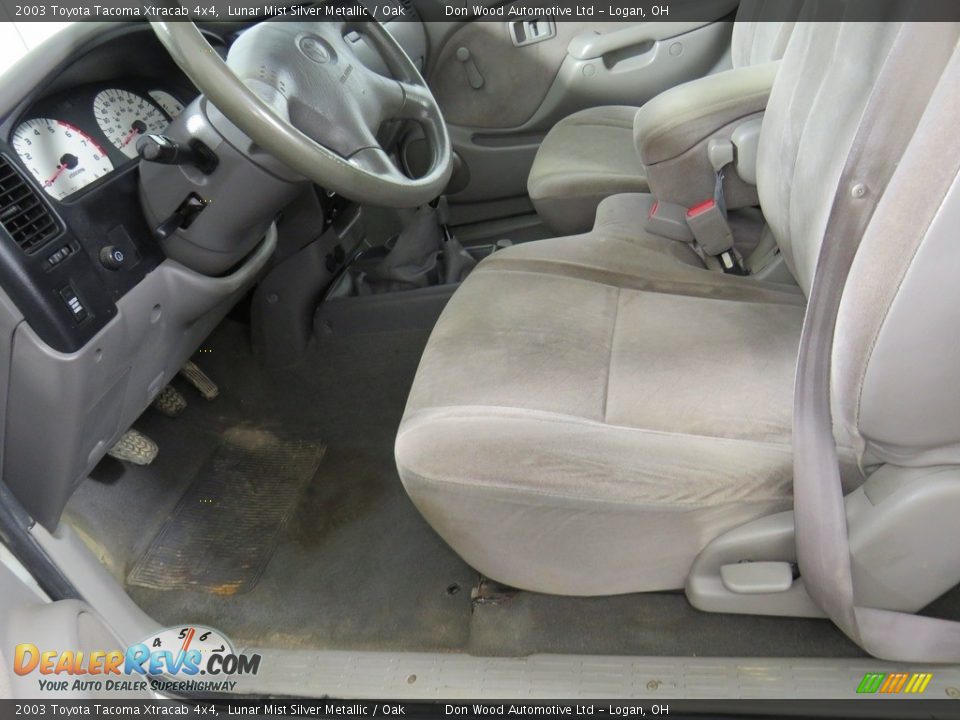 2003 Toyota Tacoma Xtracab 4x4 Lunar Mist Silver Metallic / Oak Photo #22