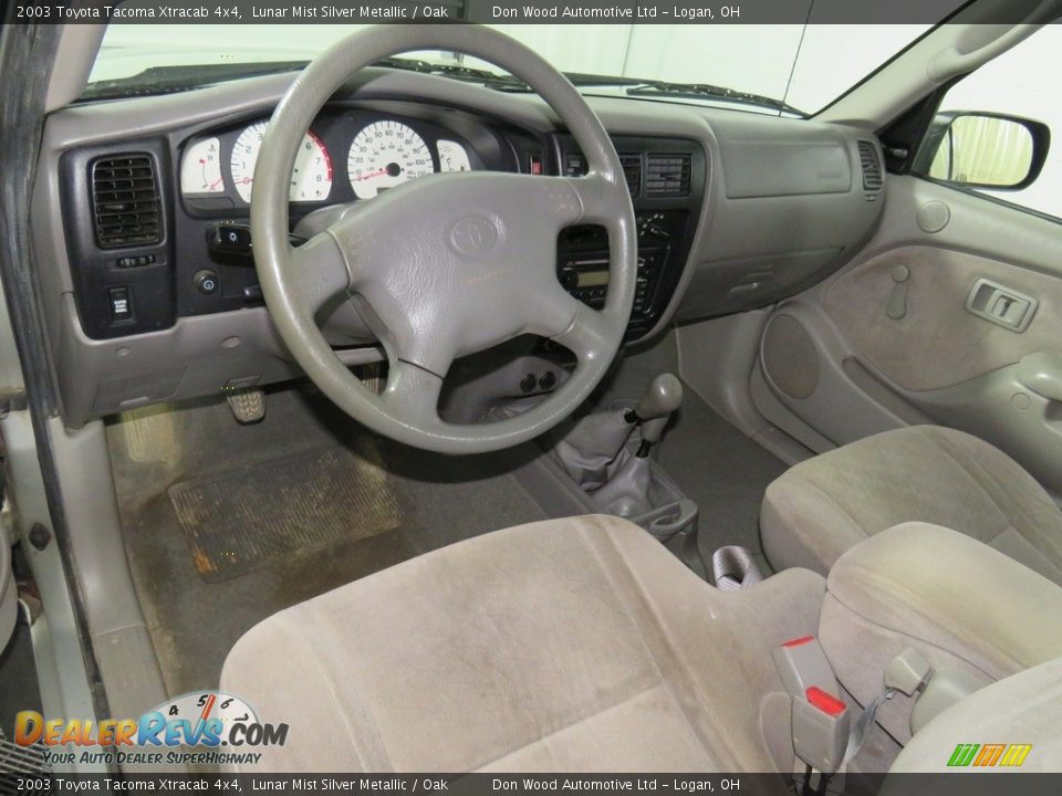 2003 Toyota Tacoma Xtracab 4x4 Lunar Mist Silver Metallic / Oak Photo #23