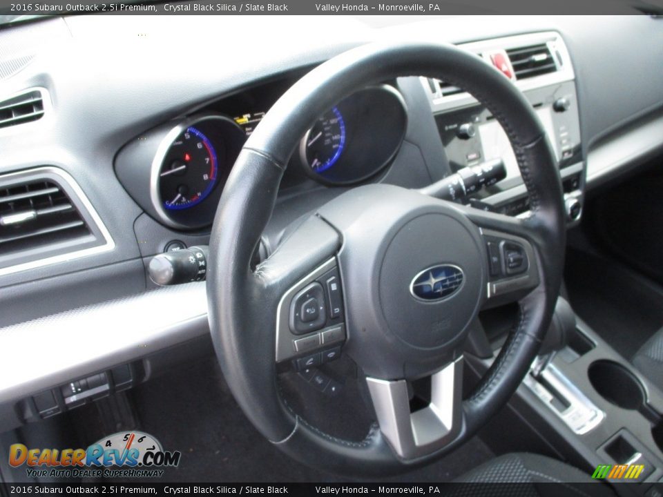 2016 Subaru Outback 2.5i Premium Crystal Black Silica / Slate Black Photo #14