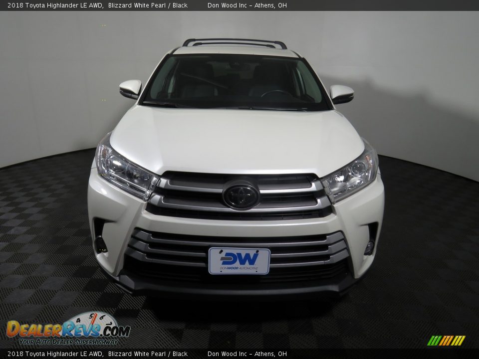 2018 Toyota Highlander LE AWD Blizzard White Pearl / Black Photo #4